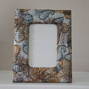 Decorative Sequin Paisley Photo Frame